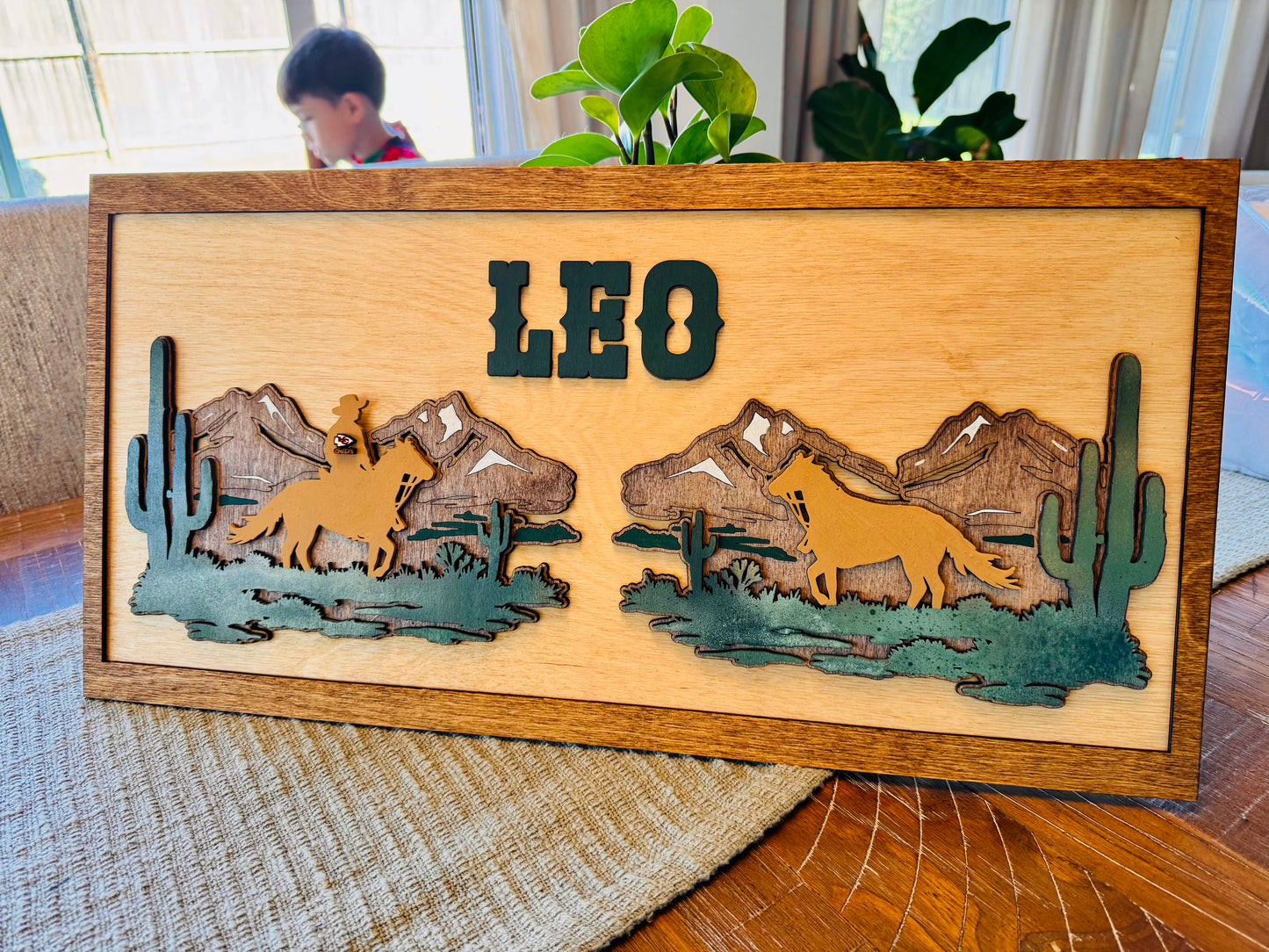Custom Name Wood Sign – Personalized Large Wood Sign
