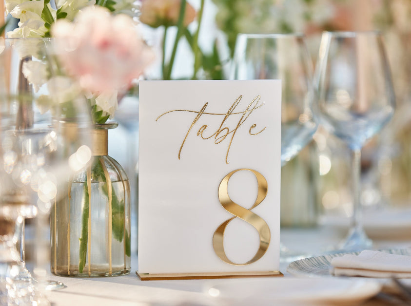 Custom Acrylic Table Numbers