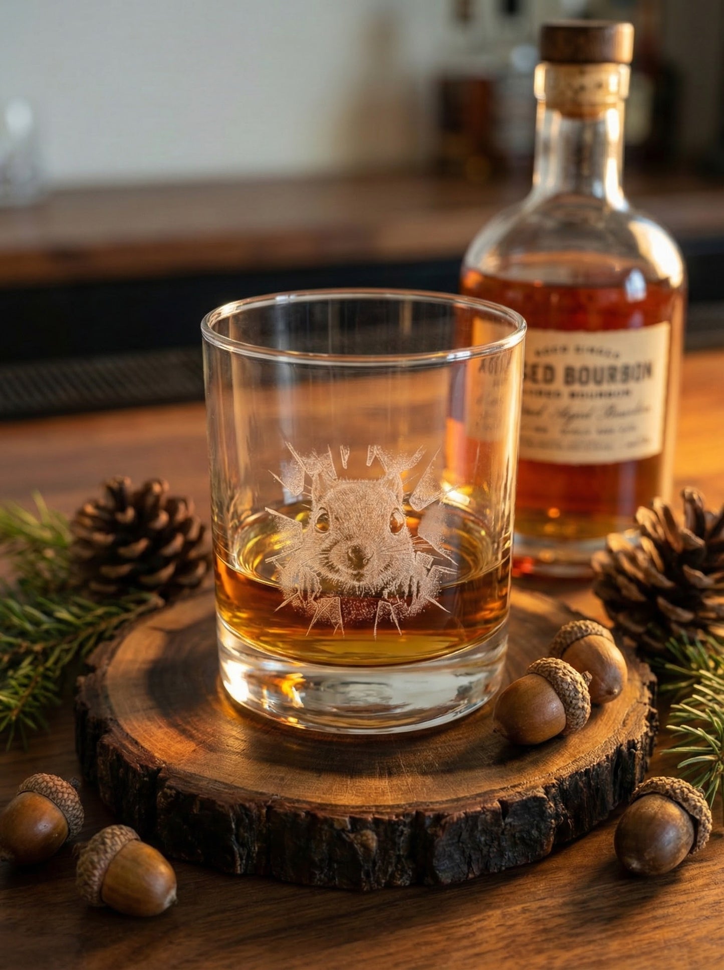 Custom Engraved Whiskey Glasses - Set of 2 | Personalized Rocks Glasses