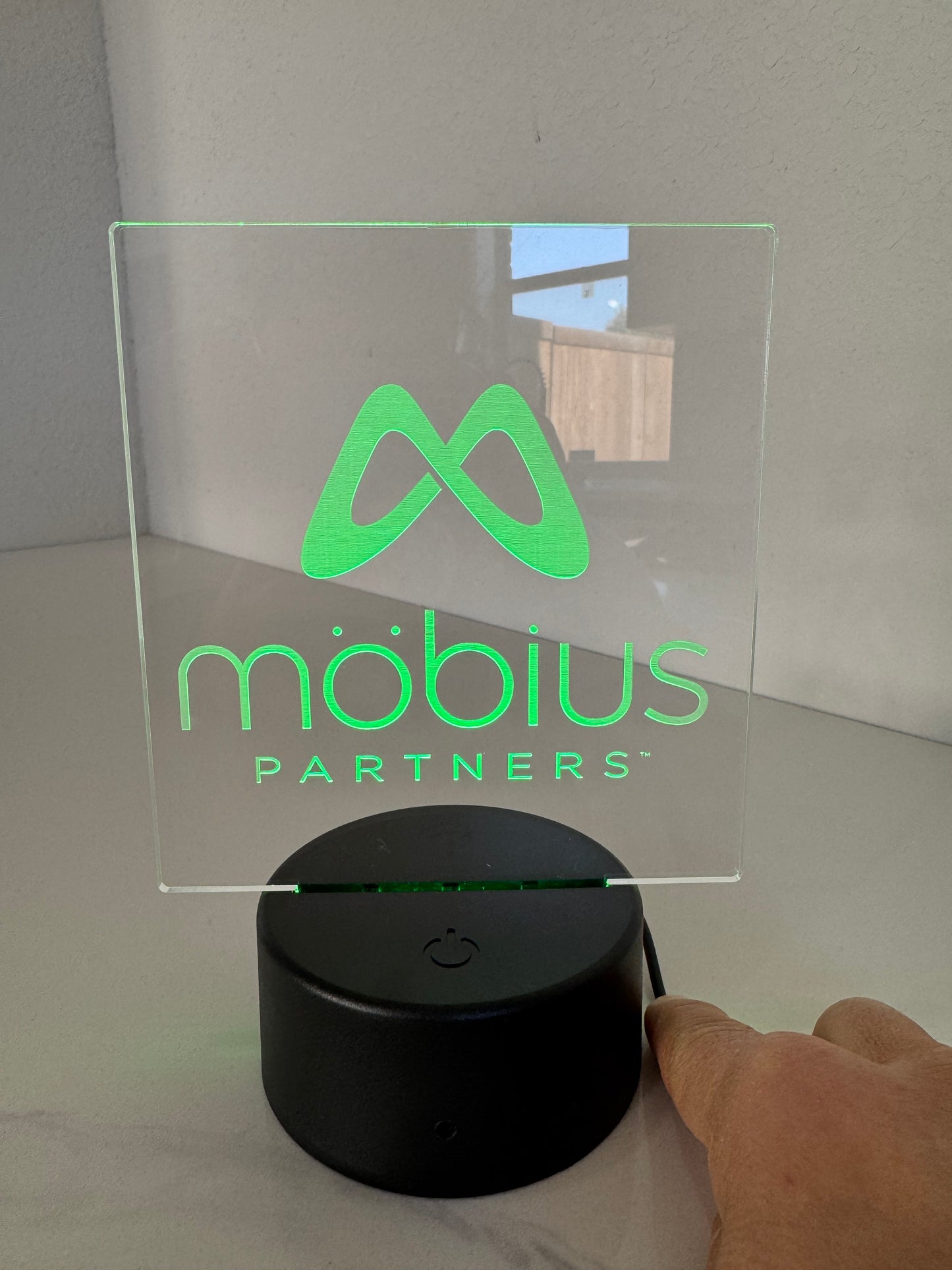 Custom LED Light-Up Acrylic Sign - Personalized Logo Display