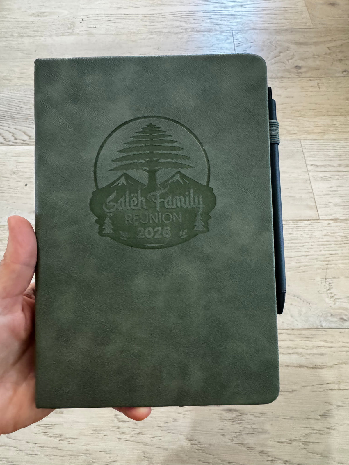 Engraved Leather Notebook
