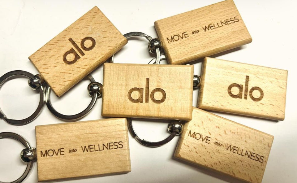 Personalized Wood Keychain – Custom Engraved