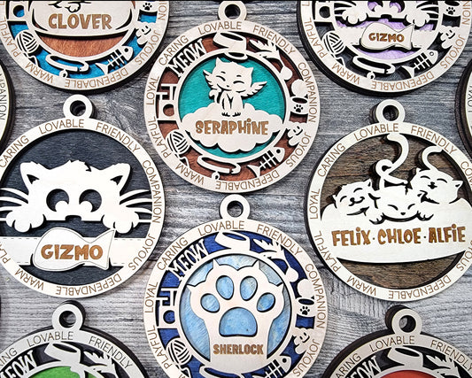 Cat Name Ornament