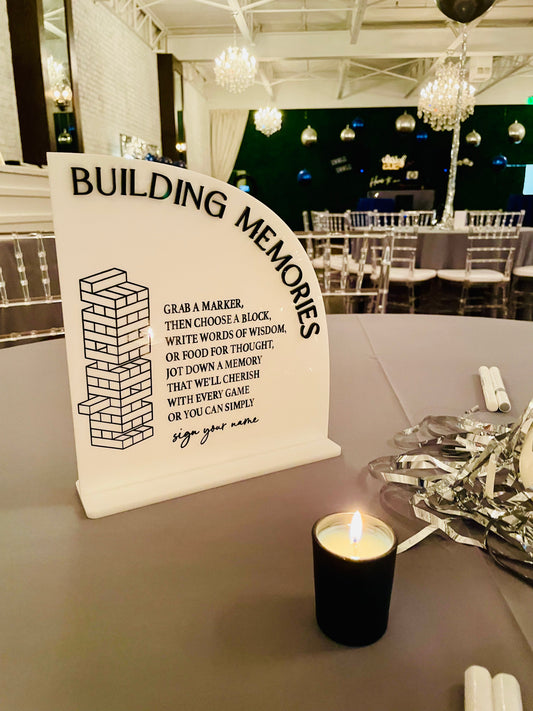 Small Acrylic Table Sign
