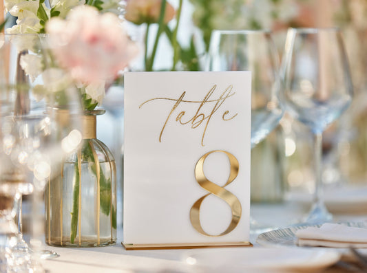 Acrylic Table Numbers
