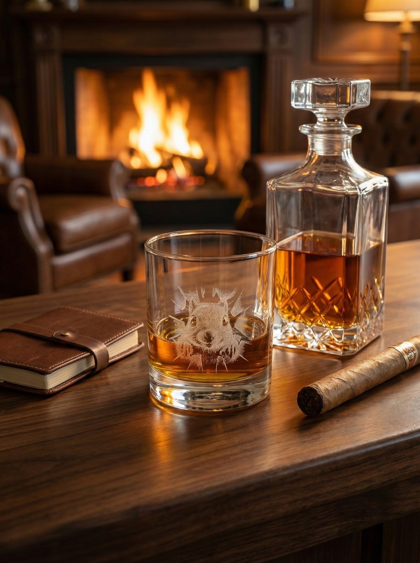 Custom Engraved Whiskey Glasses - Set of 2 | Personalized Rocks Glasses