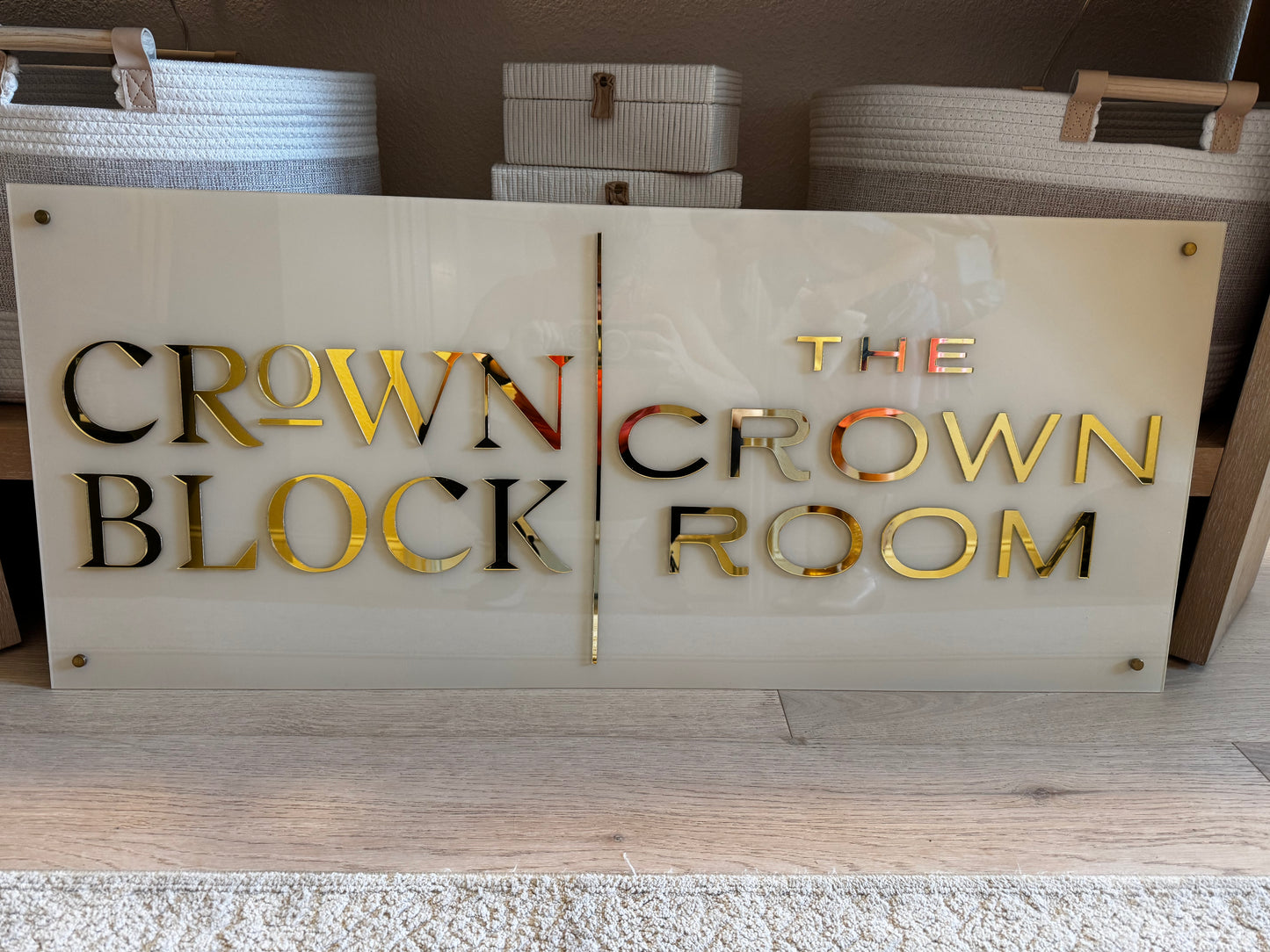 Large Custom Acrylic Sign