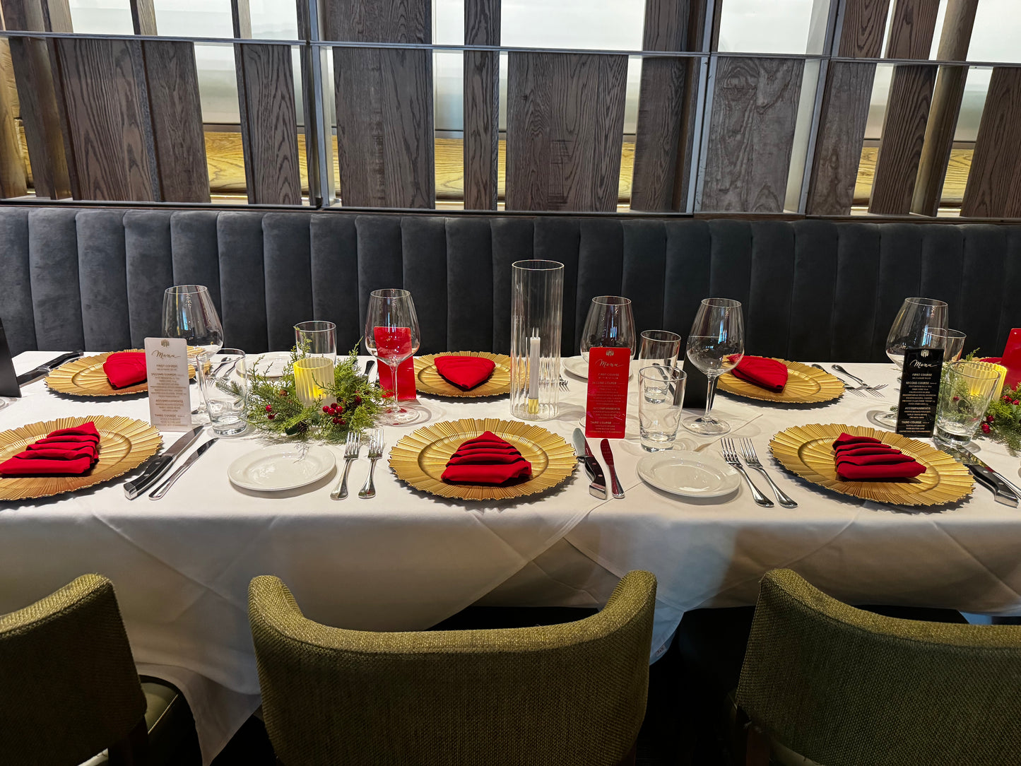 Custom Menu Table Cards