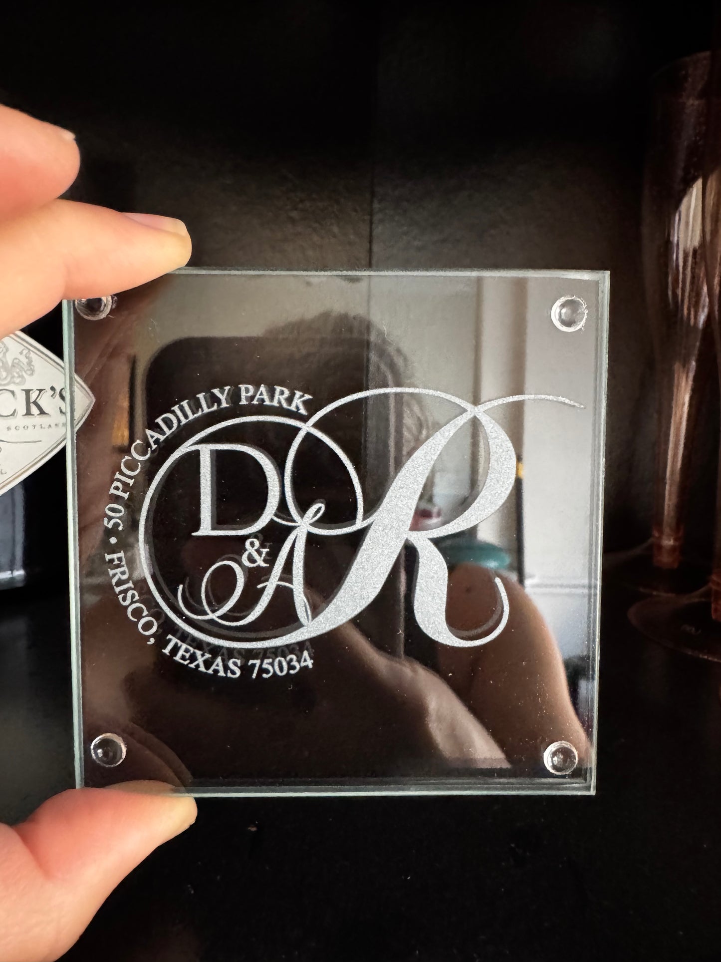 Custom Glass Coasters – Set of 4