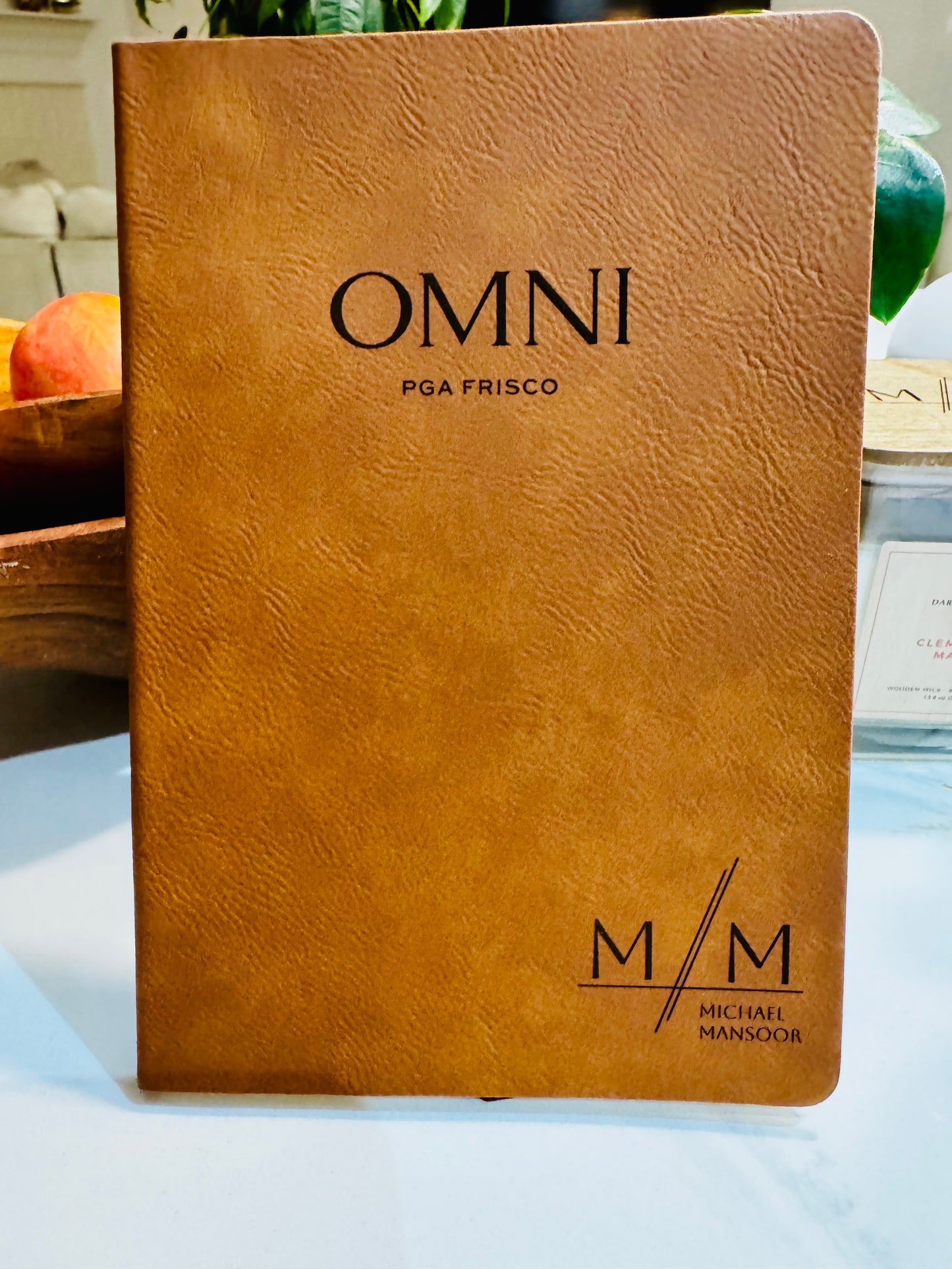 Personalized Leather Notebook with Custom Engraving